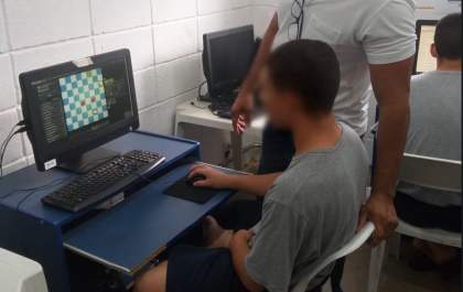 Fundação Casa de Araçatuba participa de Torneio On-line de Damas