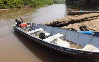 PMA autua pescador por pesca ilegal no rio Miranda