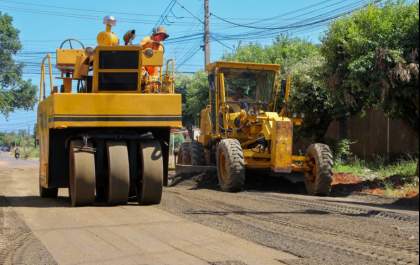 Na 2ª etapa, obras de drenagem e pavimentação do Bairro Quinta da Lagoa avançam