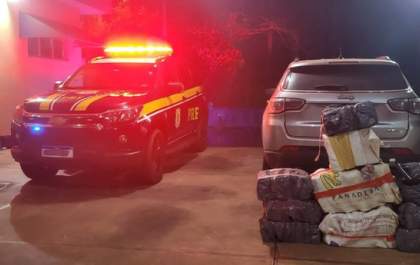 PRF apreende 221,6 kg de maconha em Três Lagoas