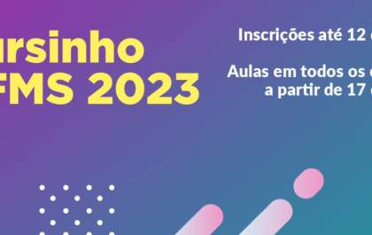 Cursinho UFMS tem inscrições abertas até quarta-feira (12)