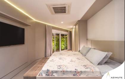 Quarto de casal planejado: combinação de estilos diferentes com funcionalidade