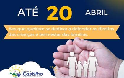 Inscrições do Conselho Tutelar se encerram nesta quinta-feira(20)