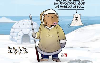 Como eu me imagino no frio