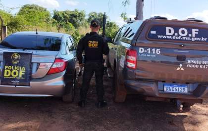 DOF recupera veículo roubado em Iguatemi
