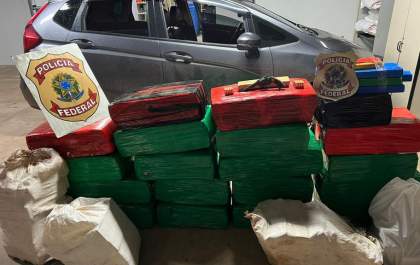 PF prende um homem e apreende mais de 500kg de maconha em MS