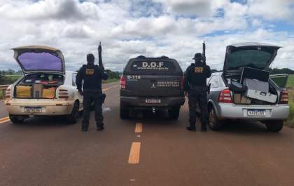 DOF apreende mais de milhão de reais em materiais de descaminho que seriam entregues em Dourados