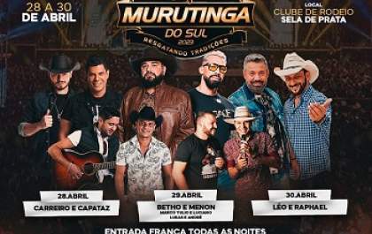 27ª Festa do Peão de Murutinga do Sul começa nesta sexta
