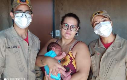 Recém-nascida engasga com vômito e é salva por bombeiros em Três Lagoas