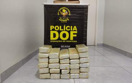 DOF apreende quase 30 quilos de maconha na MS-295