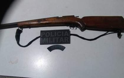 Polícia Militar apreende arma de fogo em Água Clara