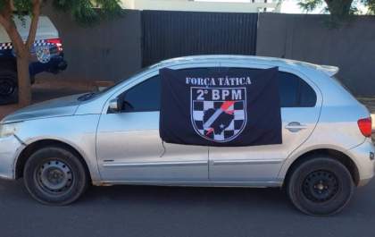 Polícia Militar de Três Lagoas recupera carro furtado