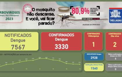 Três Lagoas é a cidade com mais mortes por dengue em MS