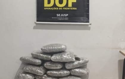 DOF apreende droga que seria comercializada em Corumbá