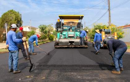 Três Lagoas ganha recapeamento nos bairros Jardim Alvorada, Jardim Angélica e Vila Alegre