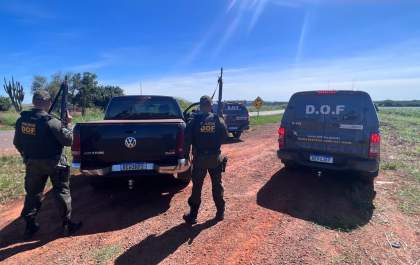 Caminhonete furtada é recuperada pelo DOF em menos de uma hora depois do crime