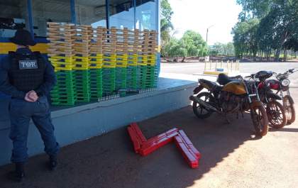 Polícia Militar Rodoviária apreende carga de entorpecentes e armamento pesado