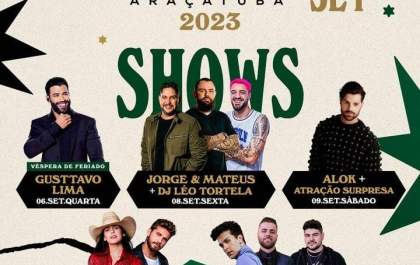 Gusttavo Lima e Luan Santana voltam à Expô Aracatuba