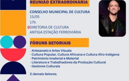 Reunião para alinhar plano de ação da Lei Paulo Gustavo acontece nesta segunda-feira