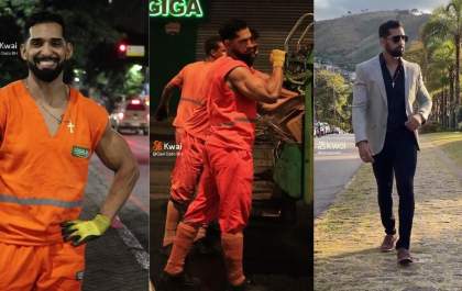 Conheça garis que fazem sucesso na internet mostrando o dia a dia nas ruas