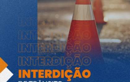 Prefeitura informa interdições no trânsito para obras