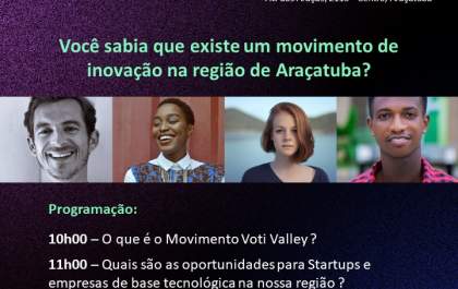 Startup Day do Sebrae será realizado no dia 27 de maio em Araçatuba