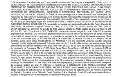 Edital de Convocação
