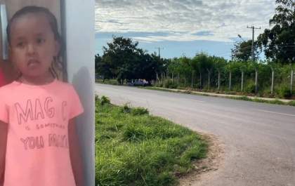Menina de 7 anos morre atropelada por motociclista