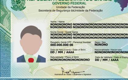 Nova carteira de identidade não conterá informação sobre sexo