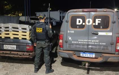DOF apreende 40 kg de maconha e recaptura foragido da Justiça no final de semana