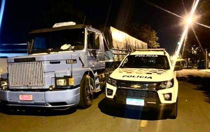 PM recupera em Andradina carreta que foi comprada por transferência bancária falsa