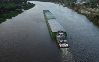Transporte pela hidrovia de MS tem crescimento 80% em 2023