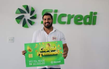 Empresário de Andradina ganha R$ 10 mil em promoção do Sicredi