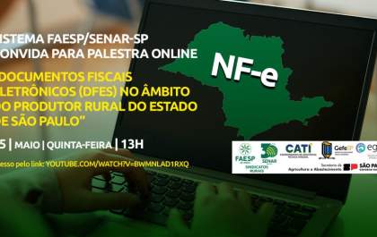 Palestra online orienta produtores rurais sobre a nota fiscal eletrônica