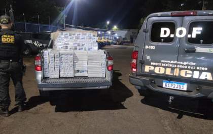 DOF apreende quase mil pacotes de cigarros contrabandeados