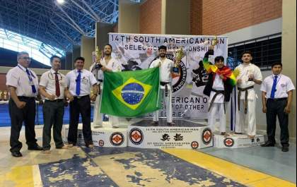 Atleta de karatê é prata em campeonato na Bolívia