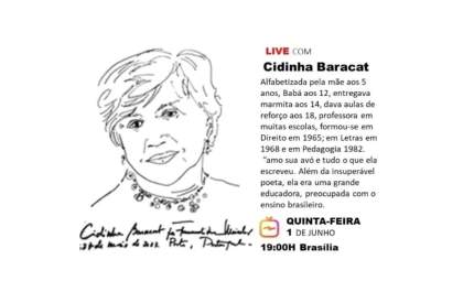 Escritora de Araçatuba participa de live com neta de Cecília Meireles