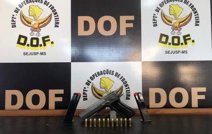 DOF apreende mais duas armas de fogo e número de apreensões quase dobra