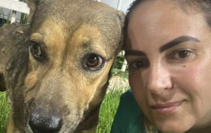 Clínica Meu Pet de Araçatuba dá nova chance para cão abandonado e com câncer