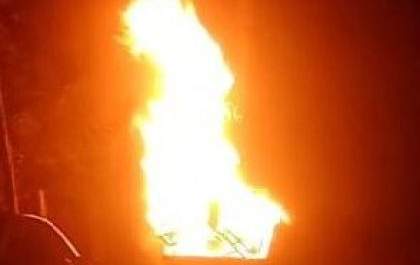 Vandalismo: Caçamba do Mutirão da Limpeza é incendiada no Jupiá