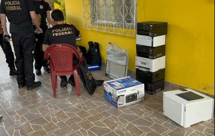 PF desmantela laboratório voltado à falsificação de dinheiro