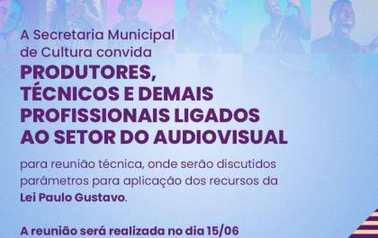 Secretaria de Cultura de Araçatuba convoca reunião com profissionais do setor audiovisual