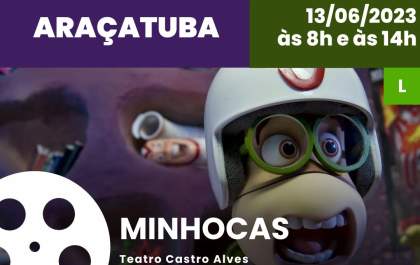 Animação e filme ganham exibição gratuita em Araçatuba