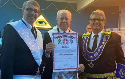 Jaime Monçalvarga é homenageado pelos 50 anos de dedicação à Maçonaria