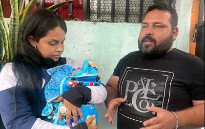 Bebê com 15 dias de vida é salvo com ajuda da PM