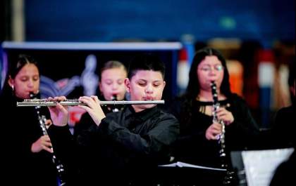 Festival de Bandas e Fanfarras atraiu centenas de pessoas ao Ginásio Cacilda Acre Rocha