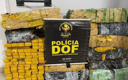 Mais de 300 quilos de drogas são localizados pelo DOF em estrada vicinal