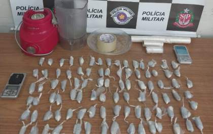 PM surpreende preso em saída temporária com mais de meio quilo de cocaína