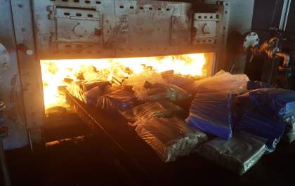 Polícia Civil de Andradina incinera 2.250kg de drogas
