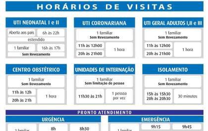 Santa Casa amplia horário de visitas